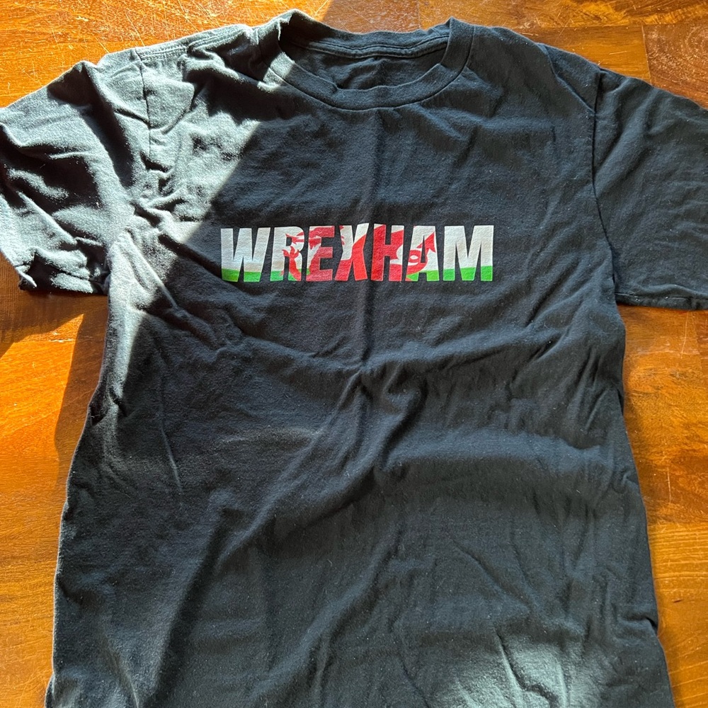 Gildan Black Tee with Wrexham Graphic